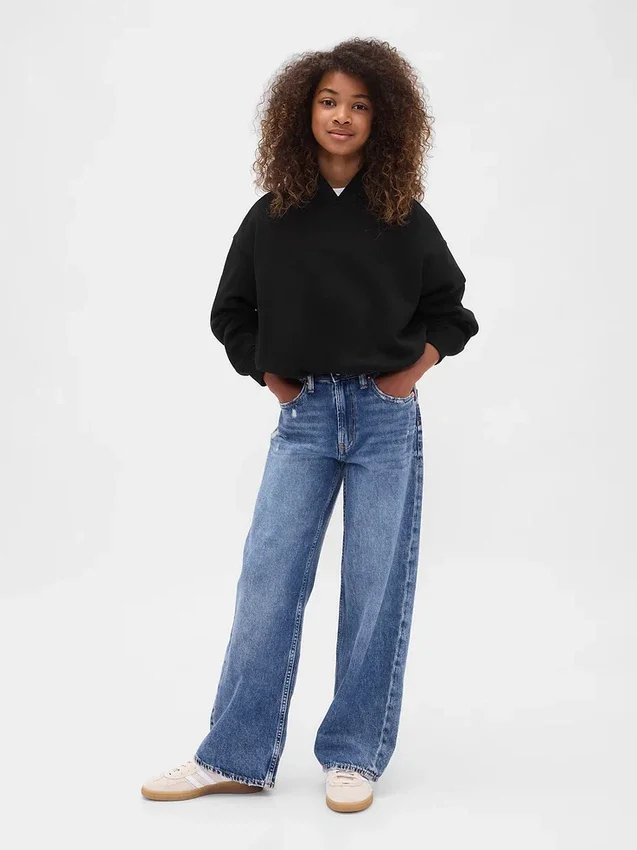 Vintagesoft Oversized Bubble-hoodie för barn