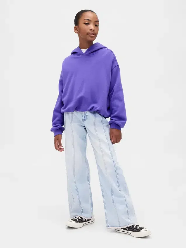 Vintagesoft Oversized Bubble-hoodie för barn