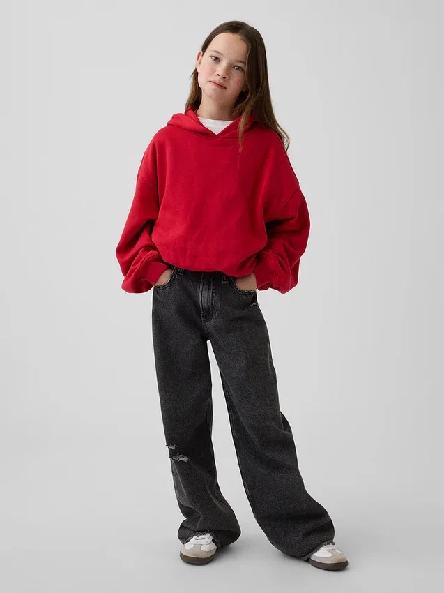 Vintagesoft Oversized Bubble-hoodie för barn