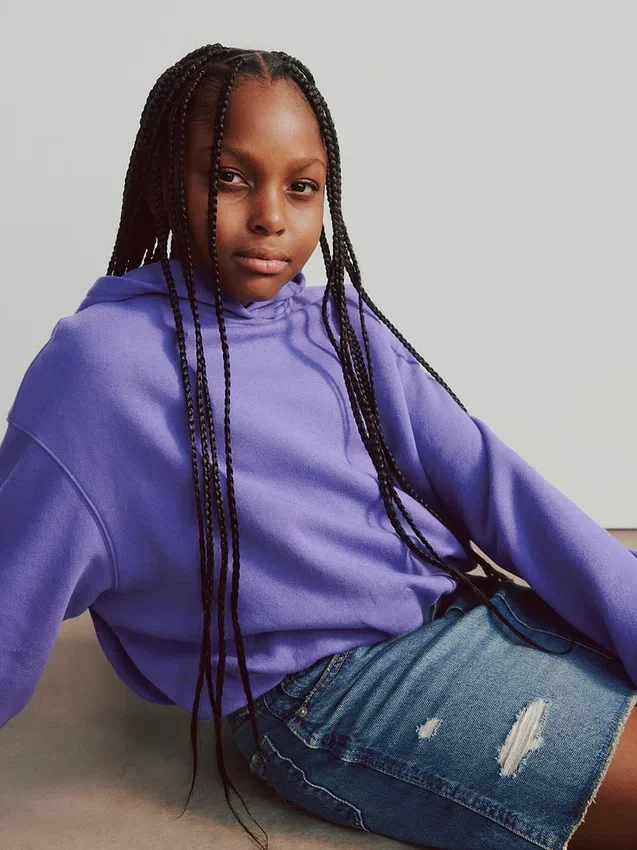 Vintagesoft Oversized Bubble-hoodie för barn