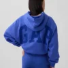 Vintagesoft Oversized Crop Logo Hoodie