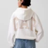 Vintagesoft Oversized Crop Logo Hoodie