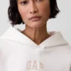 Vintagesoft Oversized Crop Logo Hoodie