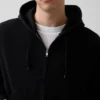 Vintagesoft Oversized Crop Zip Hoodie
