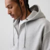 Vintagesoft Oversized Crop Zip Hoodie