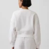 Vintagesoft Oversized Eyelet Crop-tröja