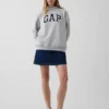 Vintagesoft Oversized Mockneck Logo Sweatshirt