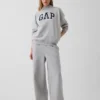 Vintagesoft Oversized Mockneck Logo Sweatshirt