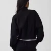 Vintagesoft Oversized tröja med halv dragkedja och kilformad passform