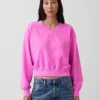 Vintagesoft Oversized tröja med V-ringning