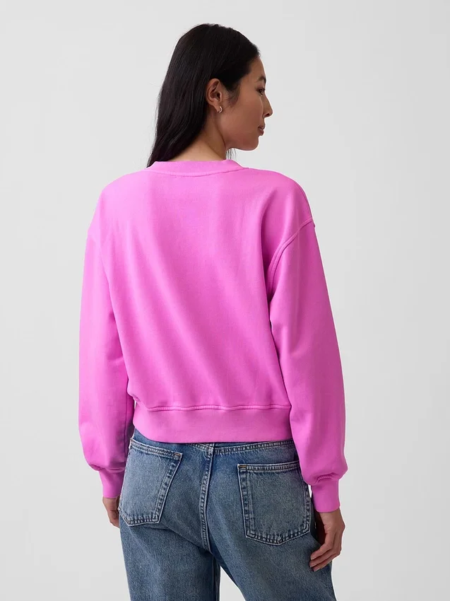 Vintagesoft Oversized tröja med V-ringning
