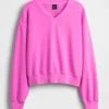 Vintagesoft Oversized tröja med V-ringning