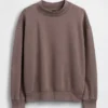 Vintagesoft Oversized tunika-tröja med hög hals