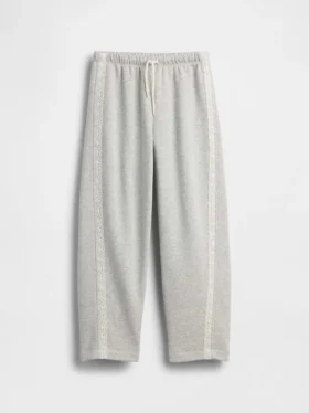 Vintagesoft Relaxed Joggingbyxor med spetskant för barn