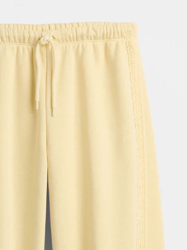 Vintagesoft Relaxed Joggingbyxor med spetskant för barn