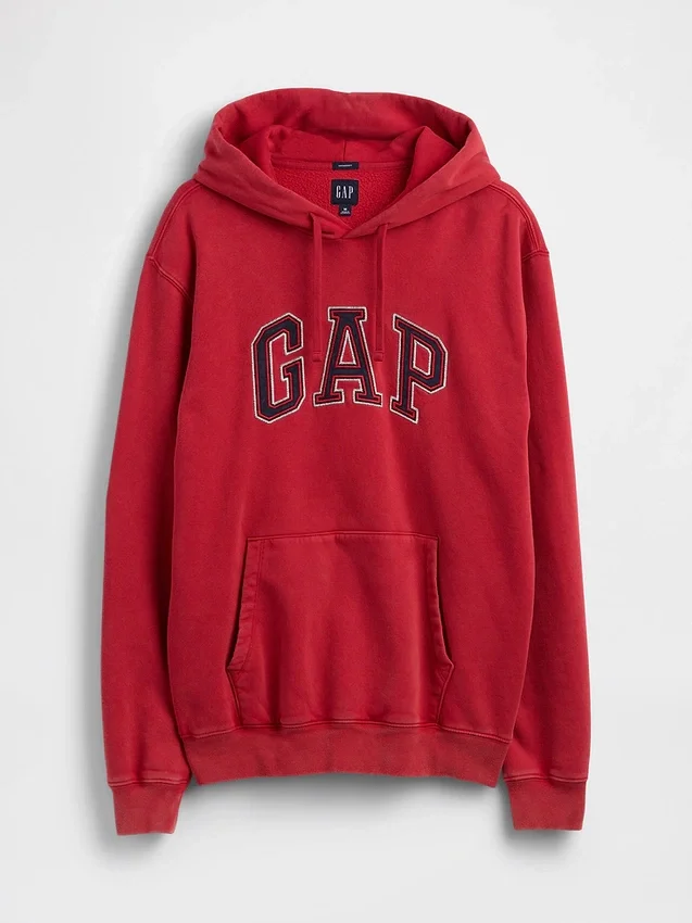 Vintagesoft Relaxed Logo-hoodie för vuxna