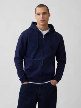 Vintagesoft Relaxed Zip Hoodie för vuxna