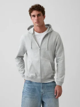 Vintagesoft Relaxed Zip Hoodie för vuxna