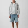 Vintagesoft Relaxed Zip Hoodie för vuxna