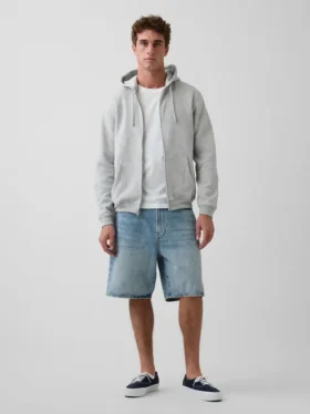 Vintagesoft Relaxed Zip Hoodie för vuxna