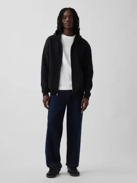 Vintagesoft Relaxed Zip Hoodie för vuxna