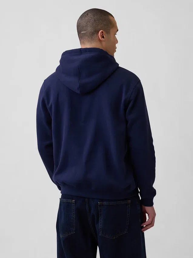 Vintagesoft Relaxed Zip Hoodie för vuxna