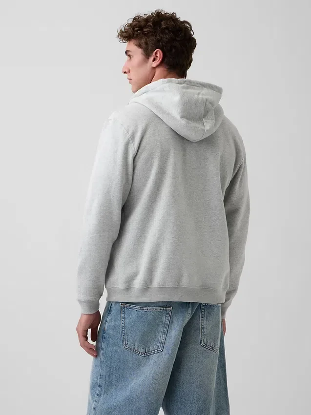 Vintagesoft Relaxed Zip Hoodie för vuxna