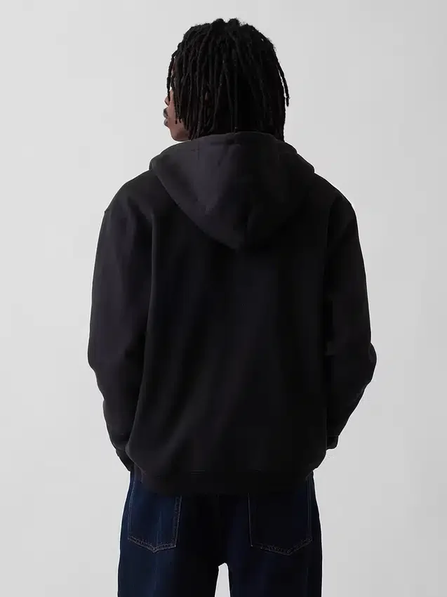 Vintagesoft Relaxed Zip Hoodie för vuxna