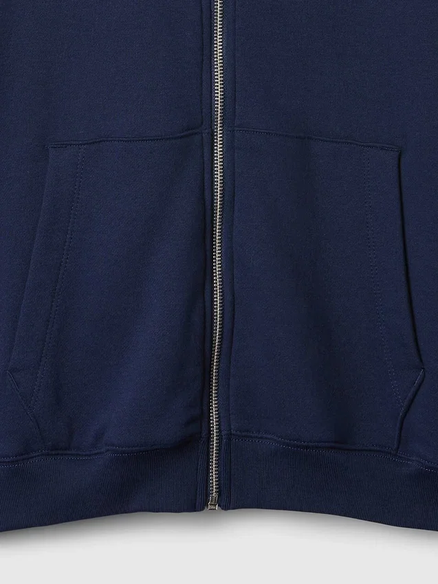 Vintagesoft Relaxed Zip Hoodie för vuxna