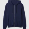 Vintagesoft Relaxed Zip Hoodie för vuxna