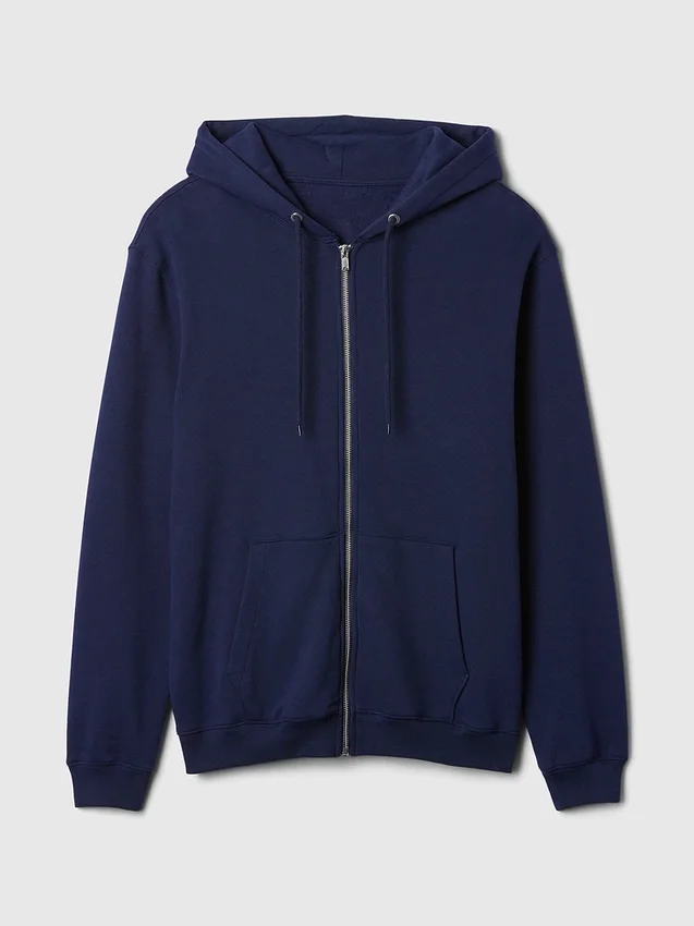 Vintagesoft Relaxed Zip Hoodie för vuxna