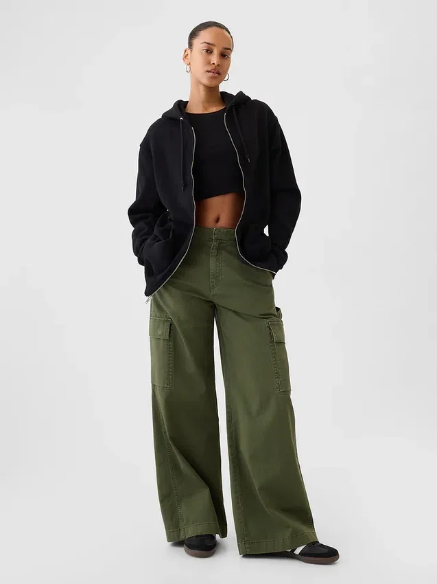 Vintagesoft Relaxed Zip Hoodie för vuxna