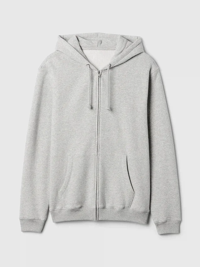 Vintagesoft Relaxed Zip Hoodie för vuxna