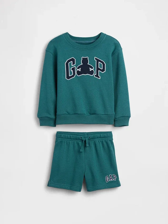 Vintagesoft-set i frotté med björnlogotyp för Baby & Småbarn