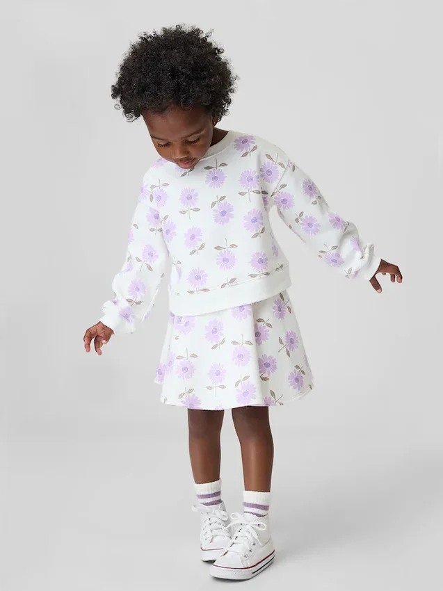 Vintagesoft-set med blommig skort för Baby & Småbarn