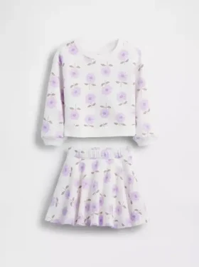 Vintagesoft-set med blommig skort för Baby & Småbarn