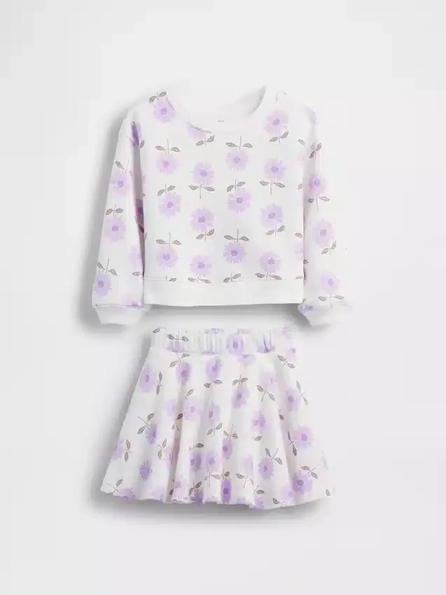 Vintagesoft-set med blommig skort för Baby & Småbarn