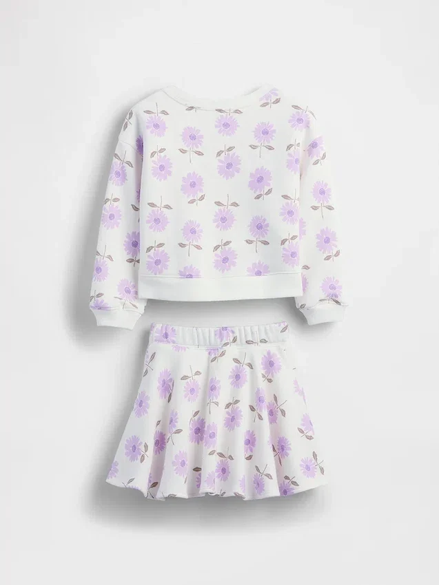Vintagesoft-set med blommig skort för Baby & Småbarn