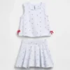 Vintagesoft-set med kjol och tröja med rosett för Baby & Småbarn