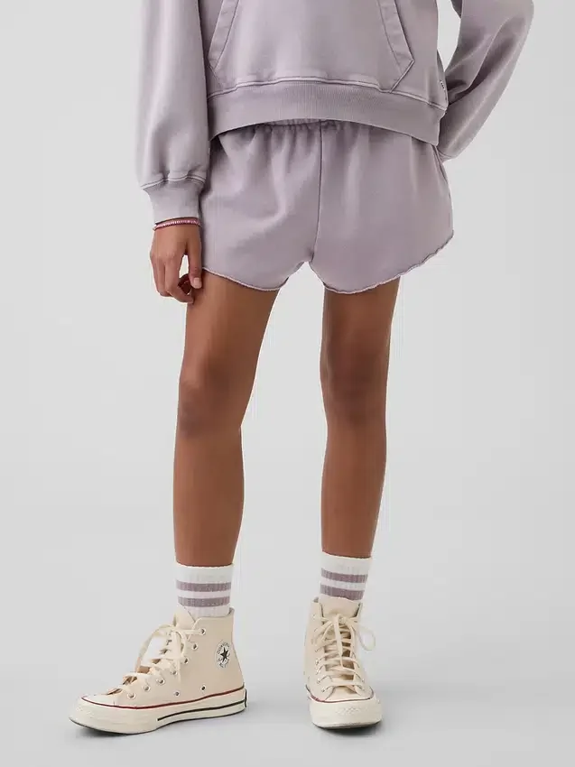 Vintagesoft-shorts för barn i avslappnad passform