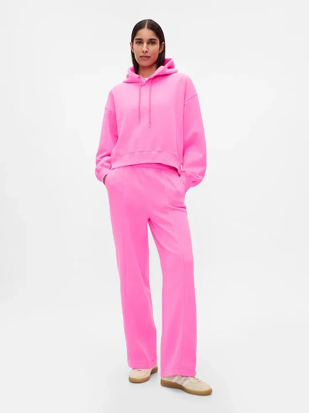 Vintagesoft sömmade raka sweatpants