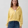 Vintagesoft Terry-hoodie med dragkedja