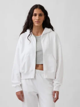 Vintagesoft Terry-hoodie med dragkedja