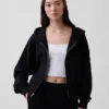 Vintagesoft Terry-hoodie med dragkedja