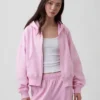 Vintagesoft Terry-hoodie med dragkedja