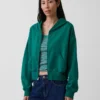 Vintagesoft Terry-hoodie med dragkedja
