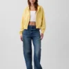 Vintagesoft Terry-hoodie med dragkedja