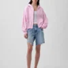 Vintagesoft Terry-hoodie med dragkedja