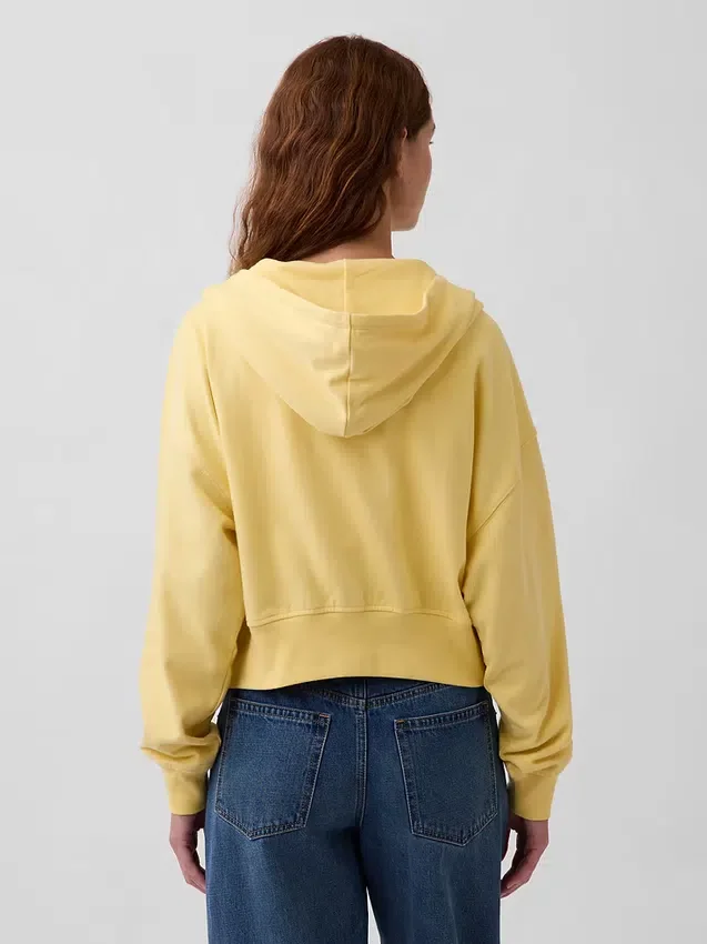 Vintagesoft Terry-hoodie med dragkedja