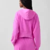 Vintagesoft Terry-hoodie med dragkedja
